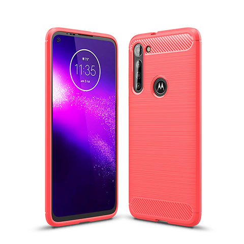 Funda Silicona Carcasa Goma Line para Motorola Moto G8 Power Rojo