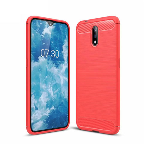 Funda Silicona Carcasa Goma Line para Nokia 2.3 Rojo