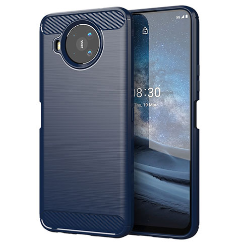 Funda Silicona Carcasa Goma Line para Nokia 8.3 5G Azul