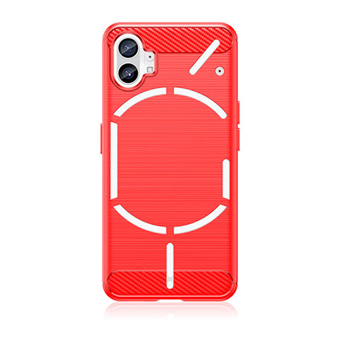 Funda Silicona Carcasa Goma Line para Nothing Phone 1 Rojo