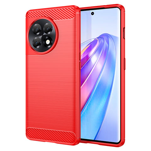 Funda Silicona Carcasa Goma Line para OnePlus 11R 5G Rojo