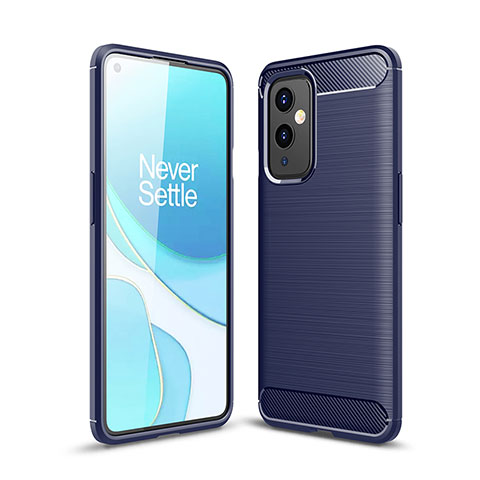 Funda Silicona Carcasa Goma Line para OnePlus 9 5G Azul