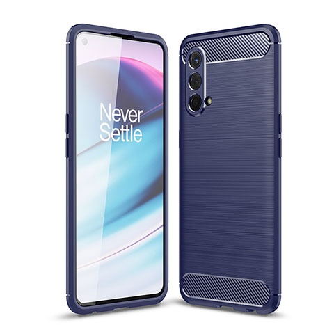 Funda Silicona Carcasa Goma Line para OnePlus Nord CE 5G Azul