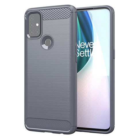 Funda Silicona Carcasa Goma Line para OnePlus Nord N10 5G Gris