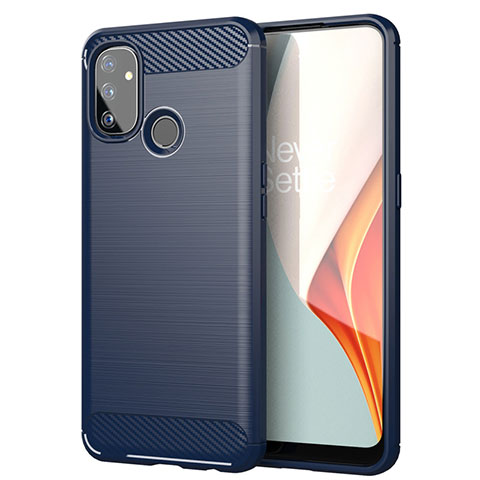 Funda Silicona Carcasa Goma Line para OnePlus Nord N100 Azul