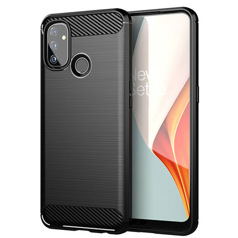 Funda Silicona Carcasa Goma Line para OnePlus Nord N100 Negro