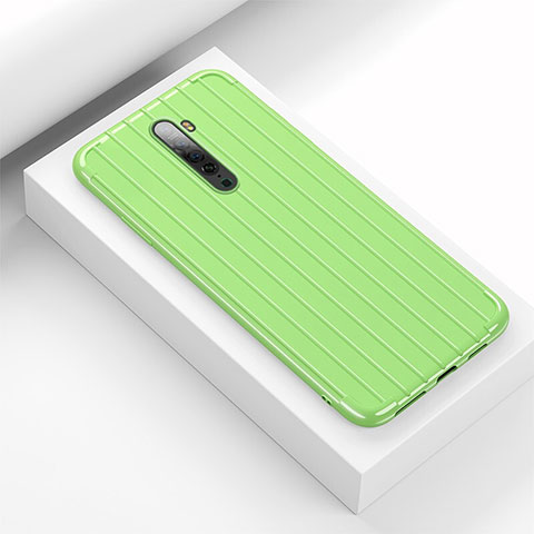 Funda Silicona Carcasa Goma Line para Oppo Reno2 Verde