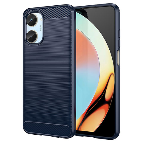 Funda Silicona Carcasa Goma Line para Realme 10 4G Azul