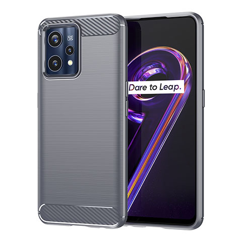 Funda Silicona Carcasa Goma Line para Realme 9 4G Gris