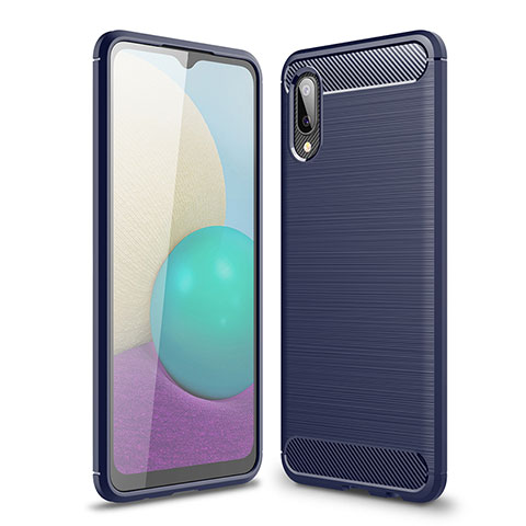 Funda Silicona Carcasa Goma Line para Samsung Galaxy A02 Azul