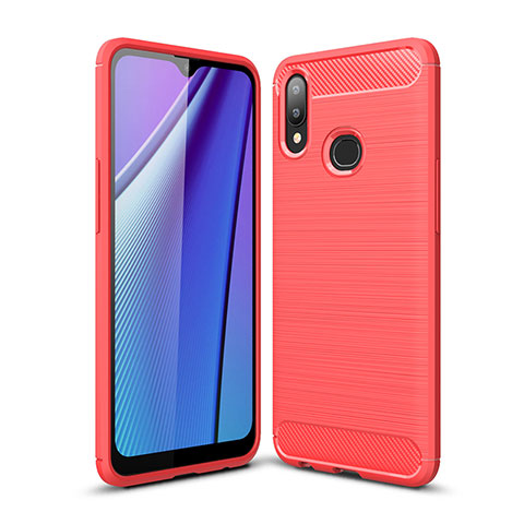 Funda Silicona Carcasa Goma Line para Samsung Galaxy A10s Rojo