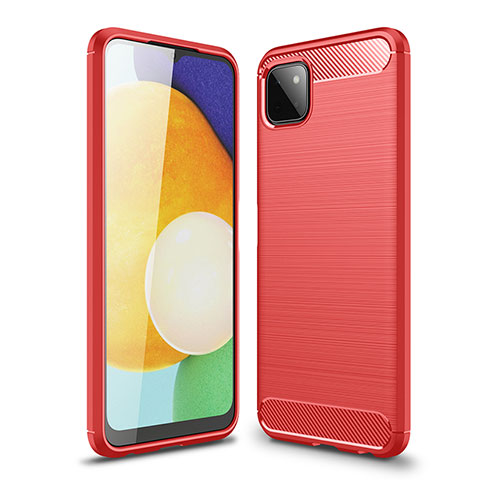 Funda Silicona Carcasa Goma Line para Samsung Galaxy A22 5G Rojo