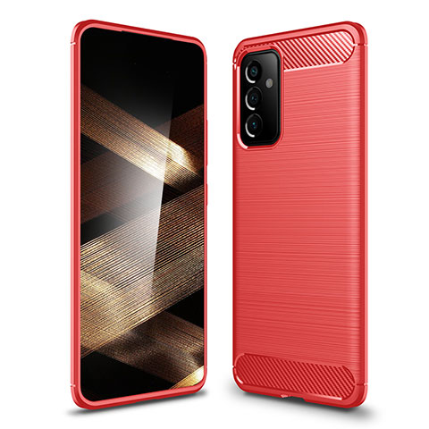 Funda Silicona Carcasa Goma Line para Samsung Galaxy A55 5G Rojo