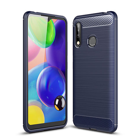 Funda Silicona Carcasa Goma Line para Samsung Galaxy A70E Azul