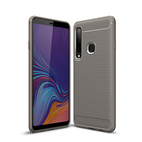 Funda Silicona Carcasa Goma Line para Samsung Galaxy A9s Gris