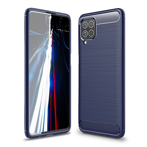 Funda Silicona Carcasa Goma Line para Samsung Galaxy F62 5G Azul