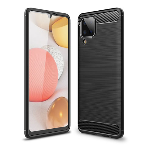 Funda Silicona Carcasa Goma Line para Samsung Galaxy M12 Negro