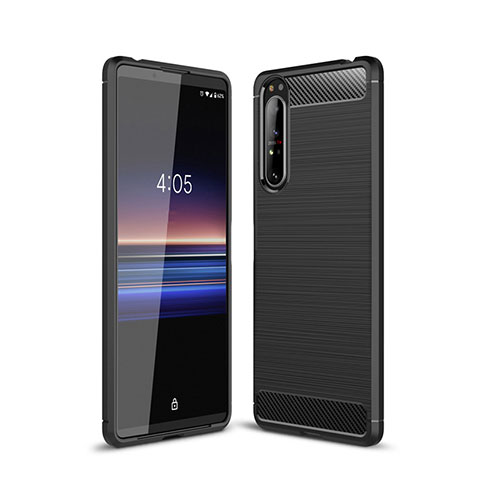 Funda Silicona Carcasa Goma Line para Sony Xperia 1 II Negro