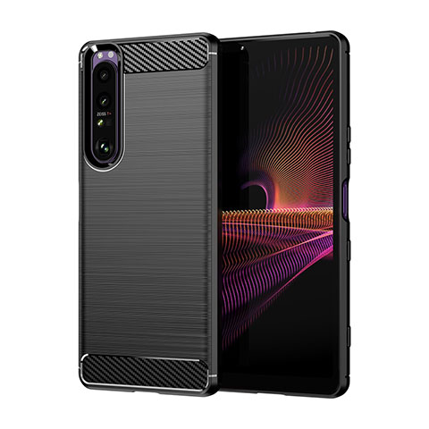 Funda Silicona Carcasa Goma Line para Sony Xperia 1 III Negro