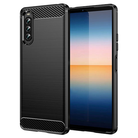 Funda Silicona Carcasa Goma Line para Sony Xperia 10 IV SO-52C Negro