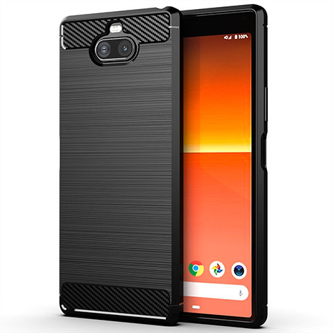 Funda Silicona Carcasa Goma Line para Sony Xperia 8 Negro