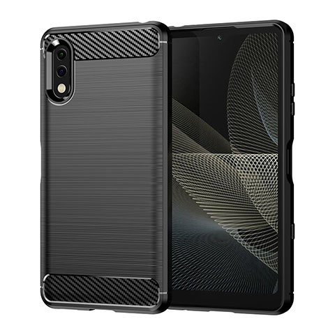 Funda Silicona Carcasa Goma Line para Sony Xperia Ace II Negro