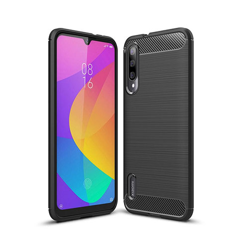 Funda Silicona Carcasa Goma Line para Xiaomi CC9e Negro