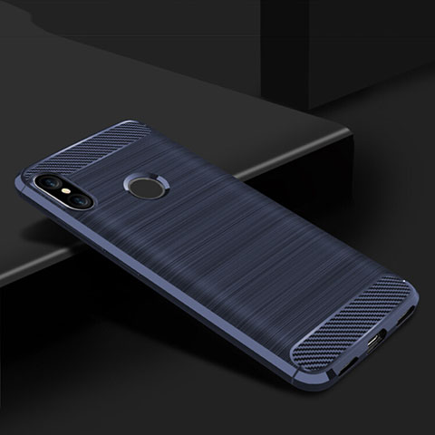 Funda Silicona Carcasa Goma Line para Xiaomi Mi A2 Lite Azul