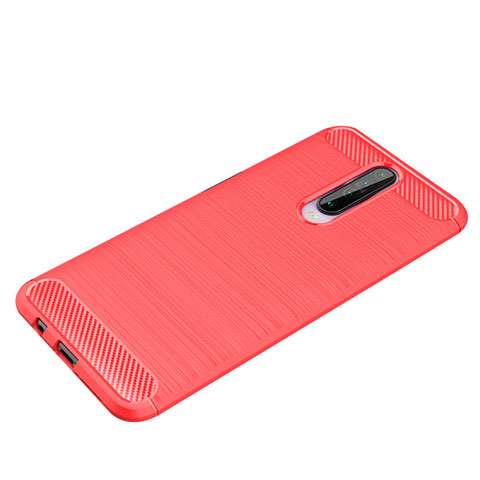 Funda Silicona Carcasa Goma Line para Xiaomi Poco X2 Rojo