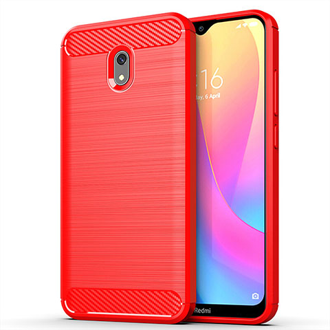 Funda Silicona Carcasa Goma Line para Xiaomi Redmi 8A Rojo