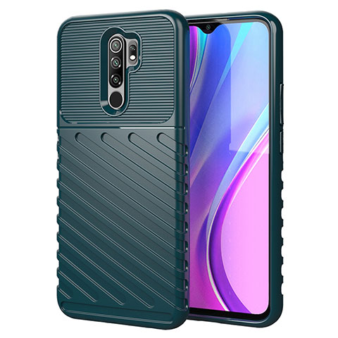 Funda Silicona Carcasa Goma Line para Xiaomi Redmi 9 Prime India Verde