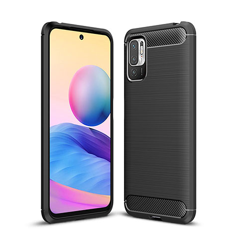 Funda Silicona Carcasa Goma Line para Xiaomi Redmi Note 10T 5G Negro