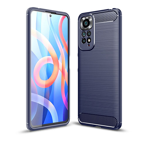 Funda Silicona Carcasa Goma Line para Xiaomi Redmi Note 11S 4G Azul