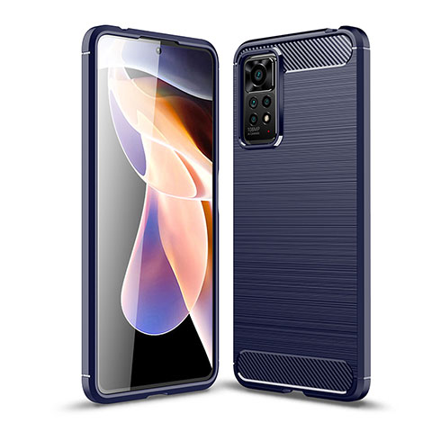 Funda Silicona Carcasa Goma Line para Xiaomi Redmi Note 12 Pro 4G Azul