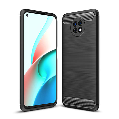 Funda Silicona Carcasa Goma Line para Xiaomi Redmi Note 9 5G Negro