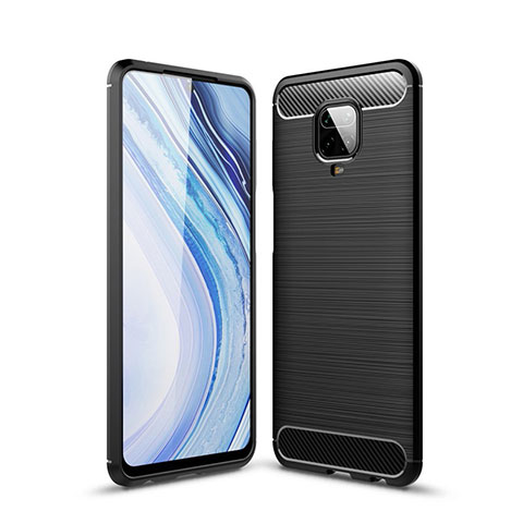 Funda Silicona Carcasa Goma Line para Xiaomi Redmi Note 9 Pro Max Negro