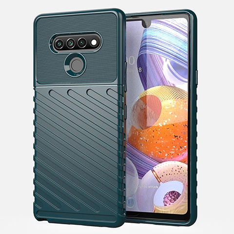 Funda Silicona Carcasa Goma Line S01 para LG Stylo 6 Verde