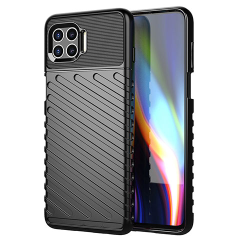 Funda Silicona Carcasa Goma Line S01 para Motorola Moto G 5G Plus Negro