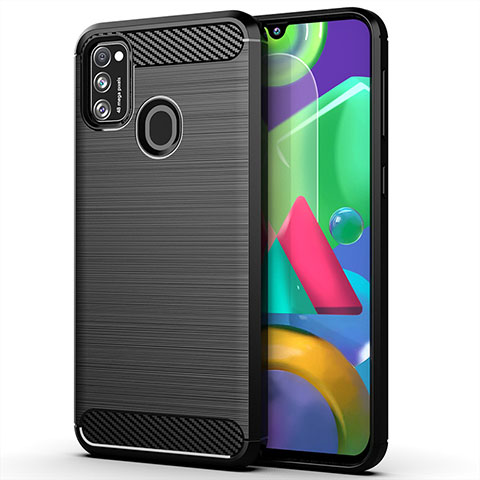 Funda Silicona Carcasa Goma Line S01 para Samsung Galaxy M30s Negro