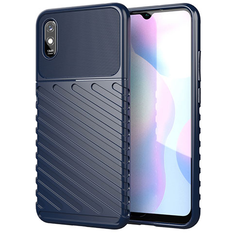 Funda Silicona Carcasa Goma Line S01 para Xiaomi Redmi 9A Azul