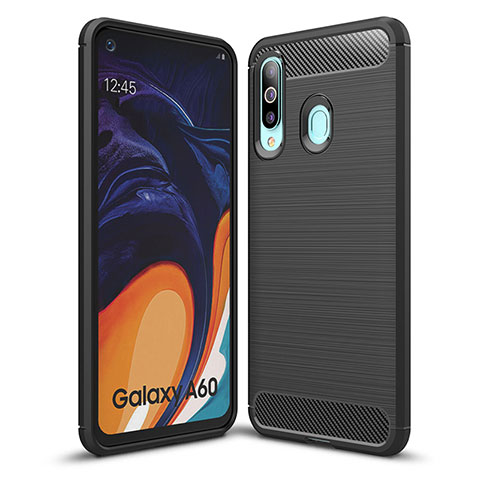 Funda Silicona Carcasa Goma Line WL1 para Samsung Galaxy M40 Negro