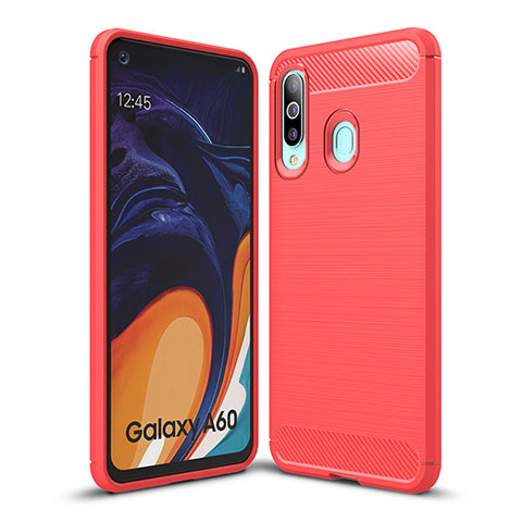 Funda Silicona Carcasa Goma Line WL1 para Samsung Galaxy M40 Rojo