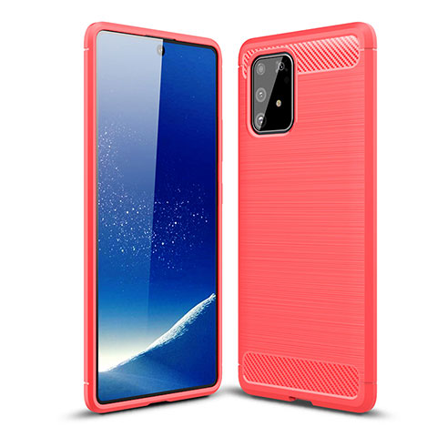 Funda Silicona Carcasa Goma Line WL1 para Samsung Galaxy S10 Lite Rojo