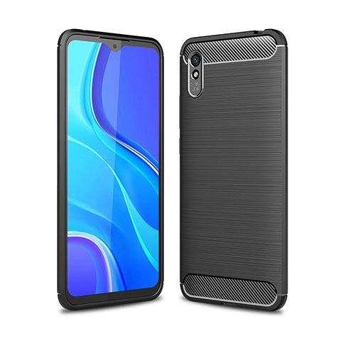 Funda Silicona Carcasa Goma Line WL1 para Xiaomi Redmi 9A Negro