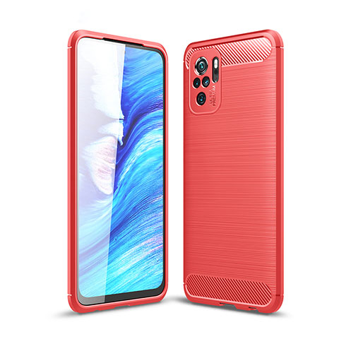 Funda Silicona Carcasa Goma Line WL1 para Xiaomi Redmi Note 10 4G Rojo