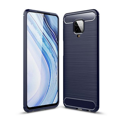 Funda Silicona Carcasa Goma Line WL1 para Xiaomi Redmi Note 9 Pro Max Azul