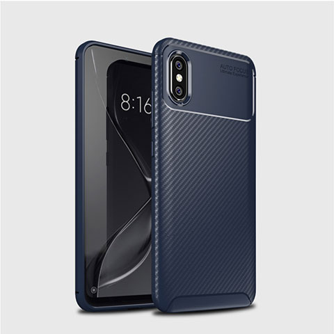 Funda Silicona Carcasa Goma Twill A01 para Xiaomi Mi 8 Azul