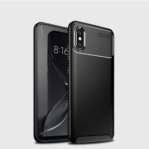 Funda Silicona Carcasa Goma Twill A01 para Xiaomi Mi 8 Negro