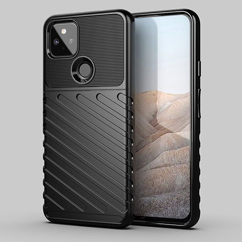 Funda Silicona Carcasa Goma Twill MF1 para Google Pixel 5a 5G Negro