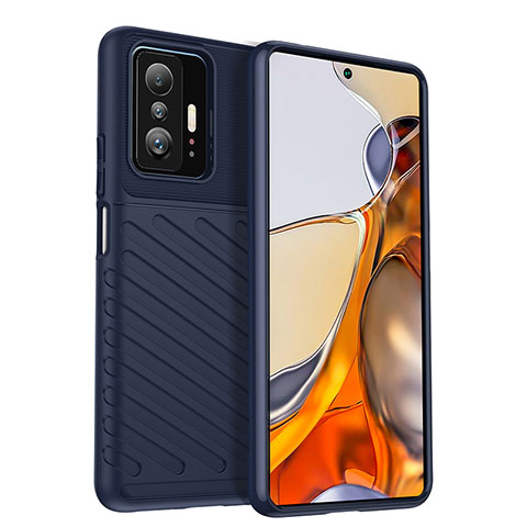 Funda Silicona Carcasa Goma Twill MF1 para Xiaomi Mi 11T Pro 5G Azul